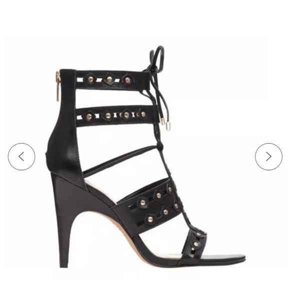 🖤💋Vince Camuto💋🖤Kazie lace up black heels with zipper, size 8. - Picture 2 of 16